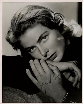Lot 59 - Bergman (Ingrid)  Black and white, head and...