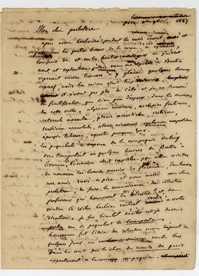Lot 274 - Requien (Esprit).- Corsica Two letters, signed...