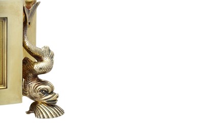 Lot 121 - The Duke of Leeds' Doncaster Cup stand - A George IV sterling silver gilt plinth, London 1824 by John Bridge of Rundell, Bridge and Rundell (reg. 25th Nov 1823)