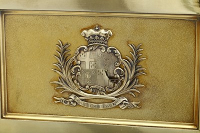 Lot 121 - The Duke of Leeds' Doncaster Cup stand - A George IV sterling silver gilt plinth, London 1824 by John Bridge of Rundell, Bridge and Rundell (reg. 25th Nov 1823)