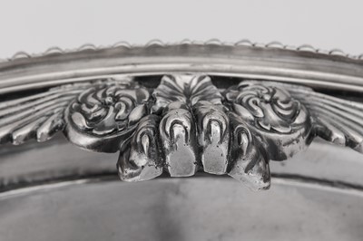 Lot 8 - A large George III sterling silver salver, London 1814 by William Burwash