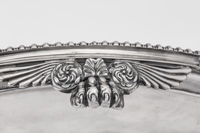 Lot 8 - A large George III sterling silver salver, London 1814 by William Burwash