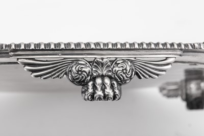 Lot 8 - A large George III sterling silver salver, London 1814 by William Burwash