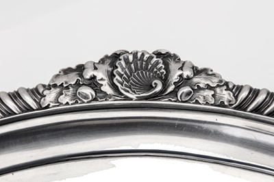Lot 8 - A large George III sterling silver salver, London 1814 by William Burwash