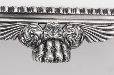 Lot 8 - A large George III sterling silver salver, London 1814 by William Burwash