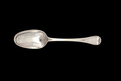 Lot 39 - A George I Britannia standard silver table spoon, London 1716 attributed to Thomas Spackman (free 17th May 1700)