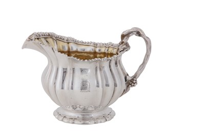 Lot 18 - Countess of Listowel - A George IV sterling silver three-piece tea service, London 1826 by Robert Garrard II (reg. 16th April 1818)