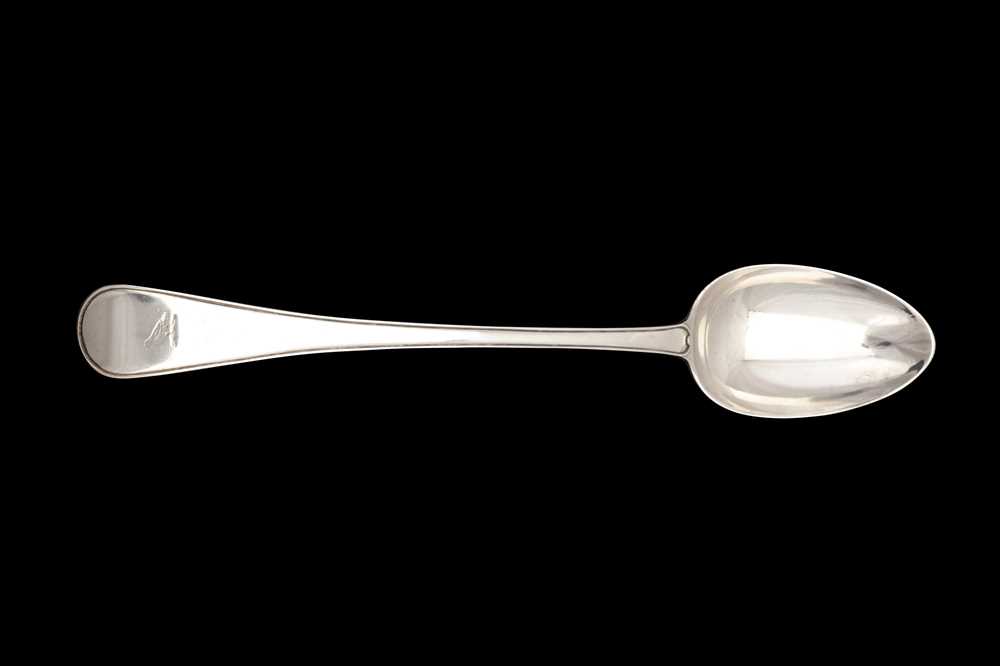 Lot 59 - A George III sterling silver basting spoon, London 1819 by William Eley and William Fearn (reg. 4th Jan 1797)