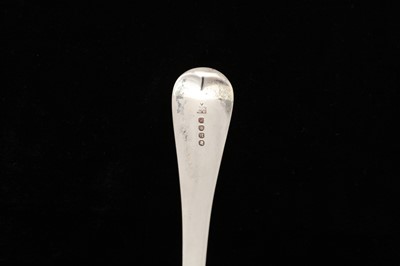 Lot 59 - A George III sterling silver basting spoon, London 1819 by William Eley and William Fearn (reg. 4th Jan 1797)