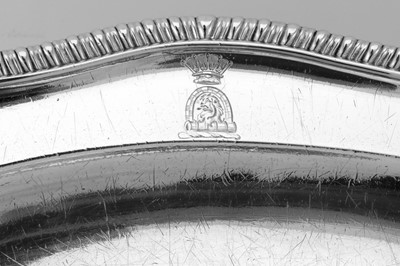 Lot 17 - Earl of Egremont - A pair of George III sterling silver meat or poultry dishes, London 1772 by John Parker and Edward Wakelin (active 1759-1777)