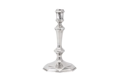 Lot 4 - A George I Britannia standard silver candlestick, London 1716 by Thomas Merry I (reg. 19th June 1701)