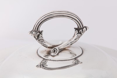 Lot 10 - A pair of George III sterling silver covered vegetable or entrée dishes, London 1805 by William Burwash and Richard Sibley I (reg. 7th Oct 1805)