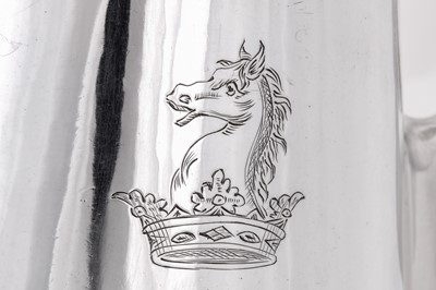 Lot 1 - A George I sterling silver side-handled coffee pot, London 1725 by Thomas Mason (reg. 1st July 1720)