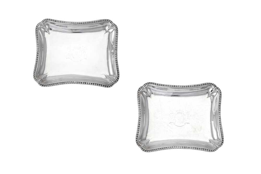 Lot 15 - A pair of George III sterling silver second course dishes, London 1772 by John Parker and Edward Wakelin (active 1759-1777)