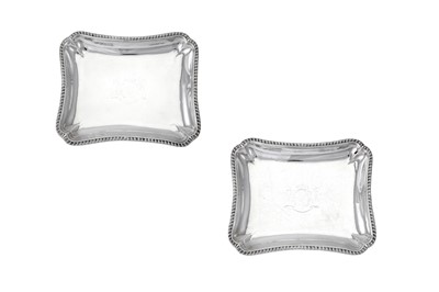 Lot 15 - A pair of George III sterling silver second course dishes, London 1772 by John Parker and Edward Wakelin (active 1759-1777)