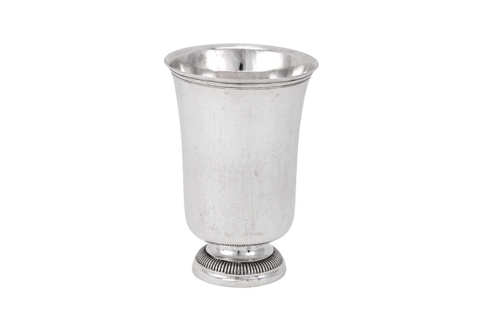 Lot 78 - A Louis XVI late 18th century French silver beaker, Paris 1789 by Jean-Nicolas Boulanger (reg. 11th March 1783, active until at least 1809)