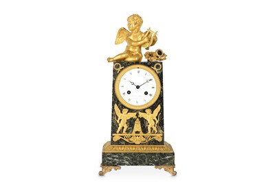 Lot 7 - A FINE EMPIRE PERIOD FRENCH GILT BRONZE AND...
