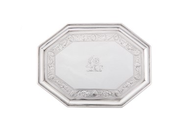 Lot 11 - A George III sterling silver teapot stand, London 1787 by John Wakelin and William Taylor (reg. 25th Sep 1776)
