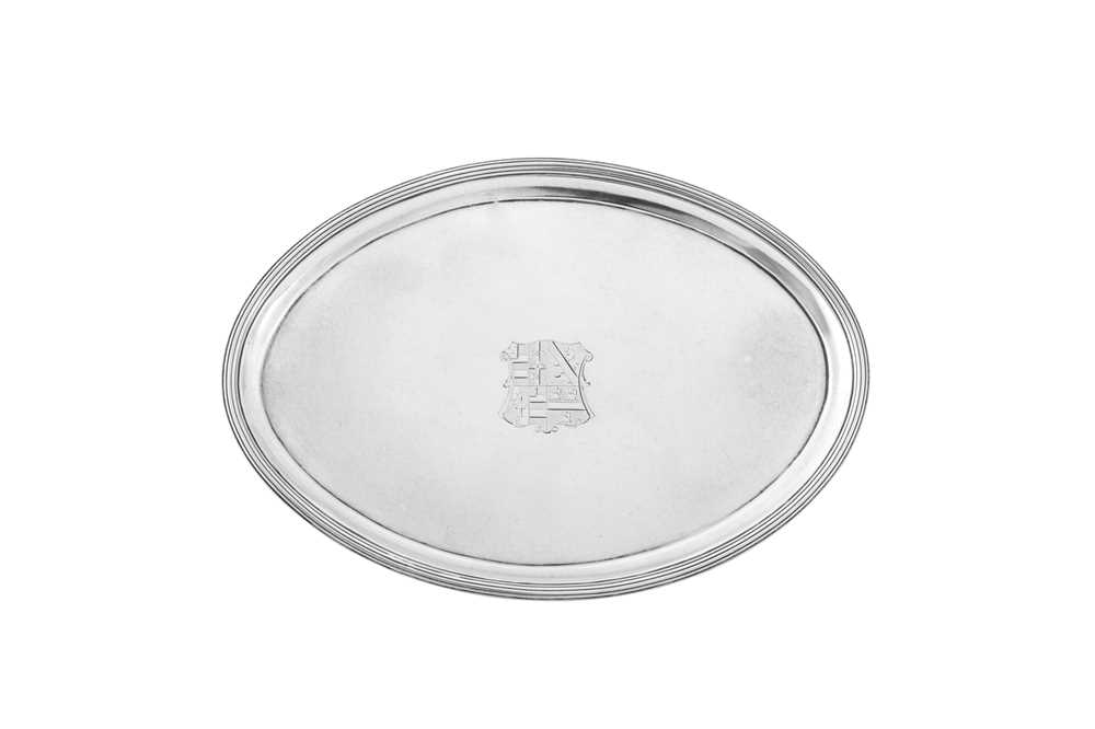 Lot 97 - A George III sterling silver teapot stand, London 1790 by James Young (first reg. 21st July 1760)