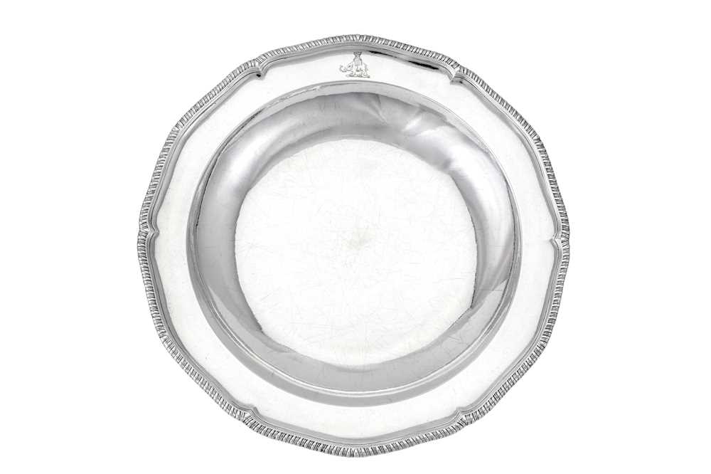 Lot 111 - A George III sterling silver second course dish, London 1773 by Thomas Heming (reg. 12th June 1745)