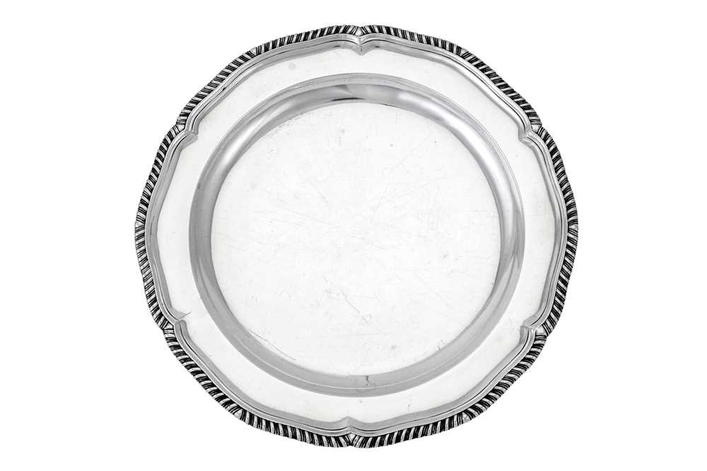 Lot 110 - A George III sterling silver second course dish, London 1770 by Thomas Heming (reg. 12th June 1745)
