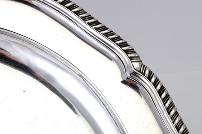 Lot 110 - A George III sterling silver second course dish, London 1770 by Thomas Heming (reg. 12th June 1745)