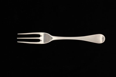 Lot 34 - A George I Britannia standard silver table fork, London 1724 by William Scarlett