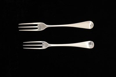 Lot 36 - A Queen Anne Britannia standard silver table fork, London probably 1709 by John Broake (reg. 8th July 1699)