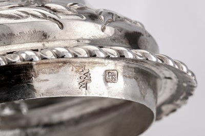 Lot 96 - A large George III sterling silver coffee pot, London 1767 by David Whyte and William Holmes