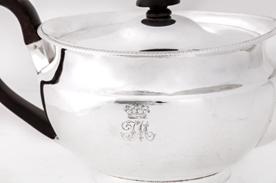 Lot 19 - A George III sterling silver teapot, London 1806 by Robert Garrard I (reg. 11th Aug 1802)