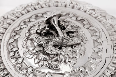 Lot 114 - A George IV Irish sterling silver 'zoomorphic' teapot, Dublin 1820 by William Nolan