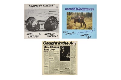 Lot 166 - Signed LPs.- Three signed LPs, comprising:...