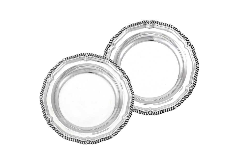 Lot 23 - A pair of Victorian sterling silver second course dishes, London 1846 by Robert Garrard II (reg. 16th April 1818)