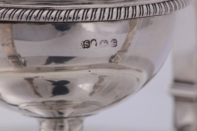 Lot 32 - A George III sterling silver chafing dish stand, London 1802 by Paul Storr (1771 - 1844, reg. 12th Jan 1793)