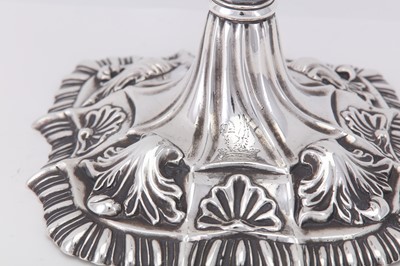 Lot 108 - An early George III sterling silver candlestick, London 1762 by William Cafe (reg. 16th Aug 1757)