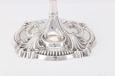 Lot 109 - An early George III sterling silver cast candlestick, London 1763 by Thomas Heming (reg. 12th June 1745)
