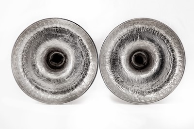 Lot 118 - A pair of George III sterling silver candlesticks, London 1777 by Robert Makepeace and Richard Carter (reg. 20th January 1777)