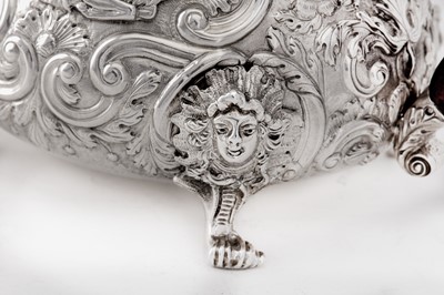 Lot 115 - A George III sterling silver teapot, London 1819 by Jospeh Craddock and William Ker Reid (reg. 8th Jun 1812)