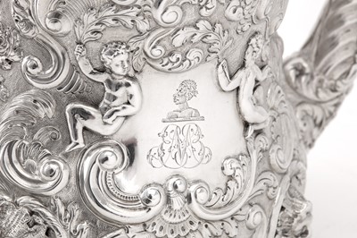 Lot 115 - A George III sterling silver teapot, London 1819 by Jospeh Craddock and William Ker Reid (reg. 8th Jun 1812)