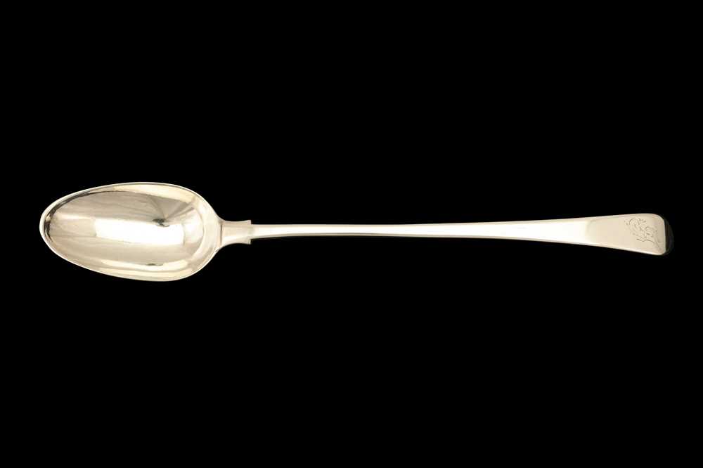 Lot 47 - A George III sterling silver basting spoon, London 1761 by Paul Callard (reg. 8th Jan 1752)