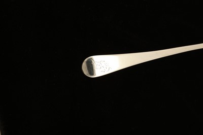 Lot 47 - A George III sterling silver basting spoon, London 1761 by Paul Callard (reg. 8th Jan 1752)