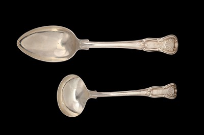 Lot 52 - Earl of Airlie - A George III sterling silver sauce ladle and tablespoon, London 1812 by Paul Storr (1771 - 1844, reg. 12th Jan 1793)