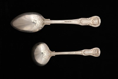 Lot 52 - Earl of Airlie - A George III sterling silver sauce ladle and tablespoon, London 1812 by Paul Storr (1771 - 1844, reg. 12th Jan 1793)