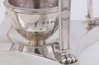 Lot 22 - A George III sterling silver coffee biggin stand, London 1815 by John Wakelin and Robert Garrard (reg. 20th Oct 1792)