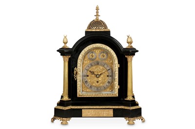 Lot 63 - A THIRD QUARTER 19TH CENTURY EBONISED AND GILT...