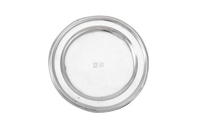 Lot 256 - An early 19th century Italian 889 standard silver small plate or dish, Rome circa 1830 by Filippo Della Miglia (active 1828-36)