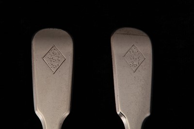 Lot 53 - A pair of George III sterling silver teaspoons, London 1816 by Paul Storr (1771 - 1844, reg. 12th Jan 1793)