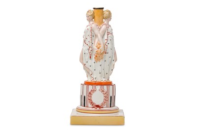 Lot 31 - A CONTINENTAL PORCELAIN FIGURAL CENTREPIECE OR...