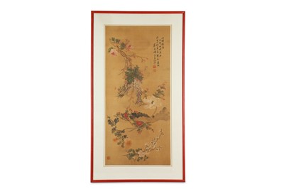 Lot 310 - A CHINESE 'FLOWER SPRAYS' PAINTING. Qing...