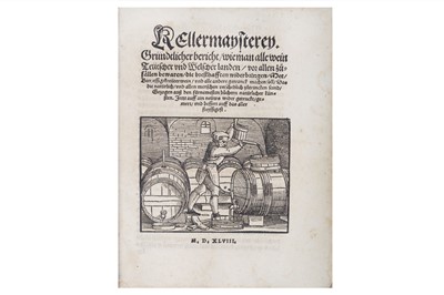 Lot 361 - Wine & Beer.- Kellermaysterey. Gründtlicher...